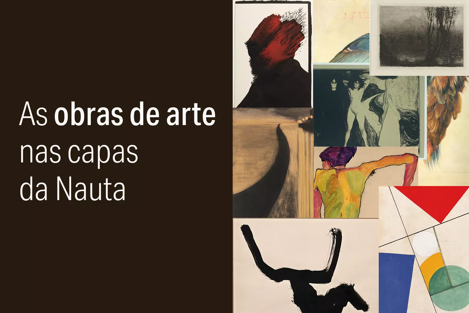 As obras de arte nas capas da Nauta